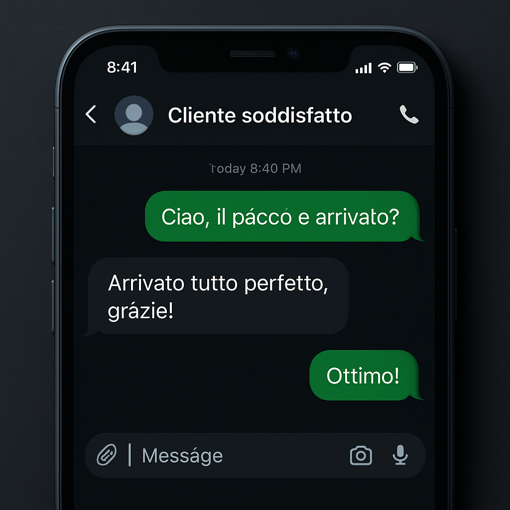 Chat con un cliente